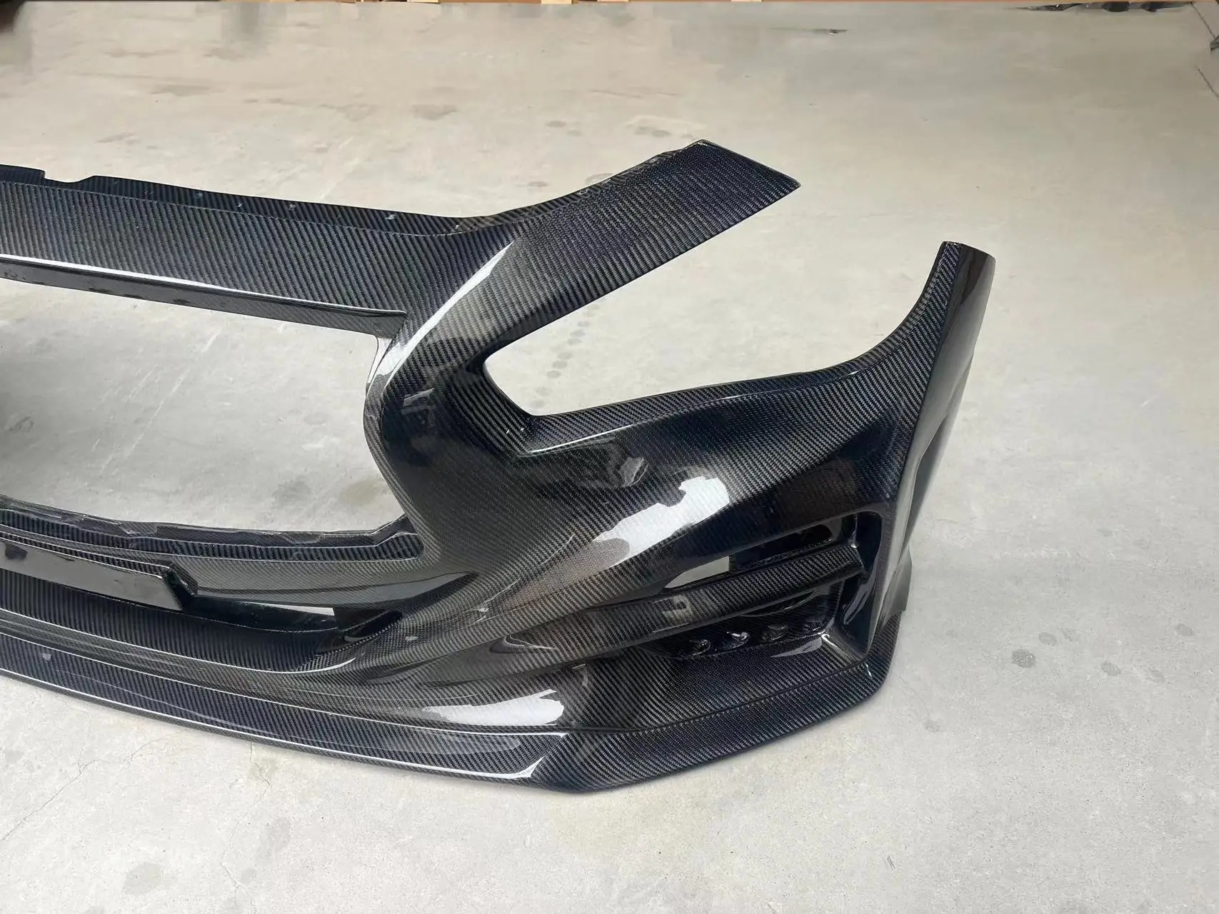 MRD Full Carbon Fiber Front Bumper Impulse Style for Infiniti Q50 2014+ Regular Carbon Honeycomb Front Bumper